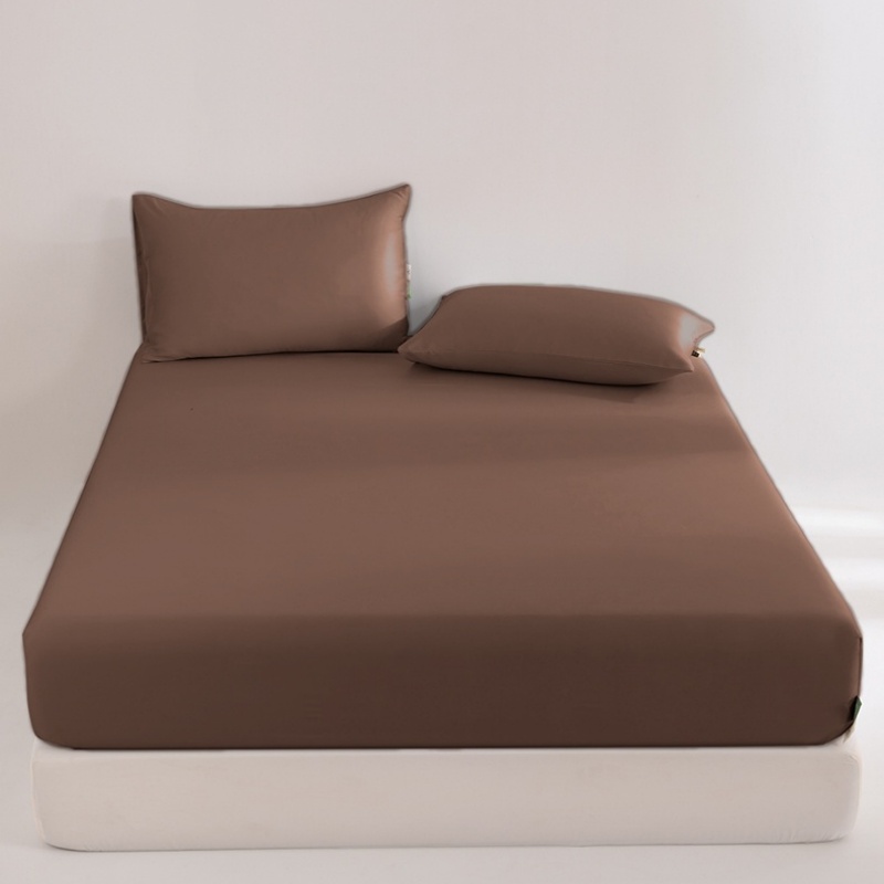 Fitted Bed Sheets Deep Pocket - ملاءة سرير مزدوجة منسوجة من ألياف