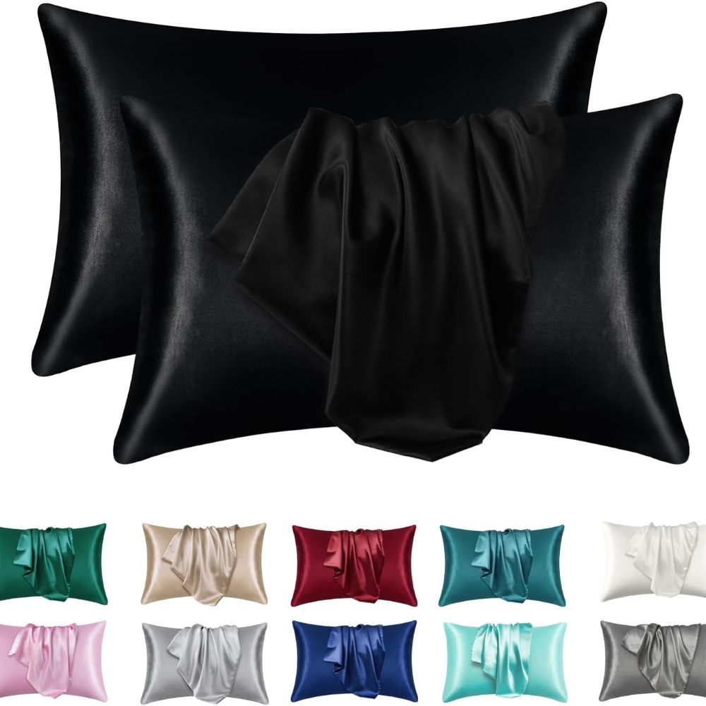 Satin Silk Pillowcase Hair Skin - غطاء وسادة من الساتان الحريري للشعر