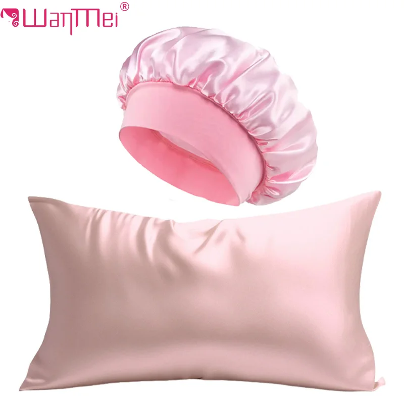 Satin Silk Pillowcase Hair Skin - 2 قطعة المخدة الحرير و الساتان