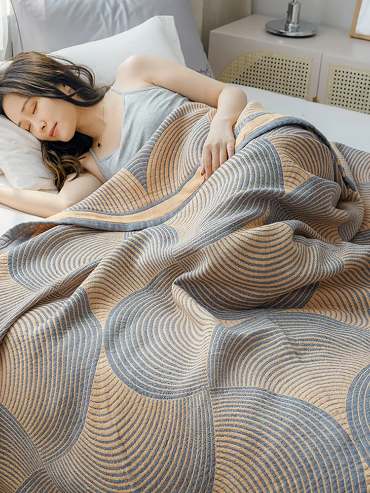 Muslin Cotton Bedspread - لحاف سرير مزدوج صيفي من القطن
