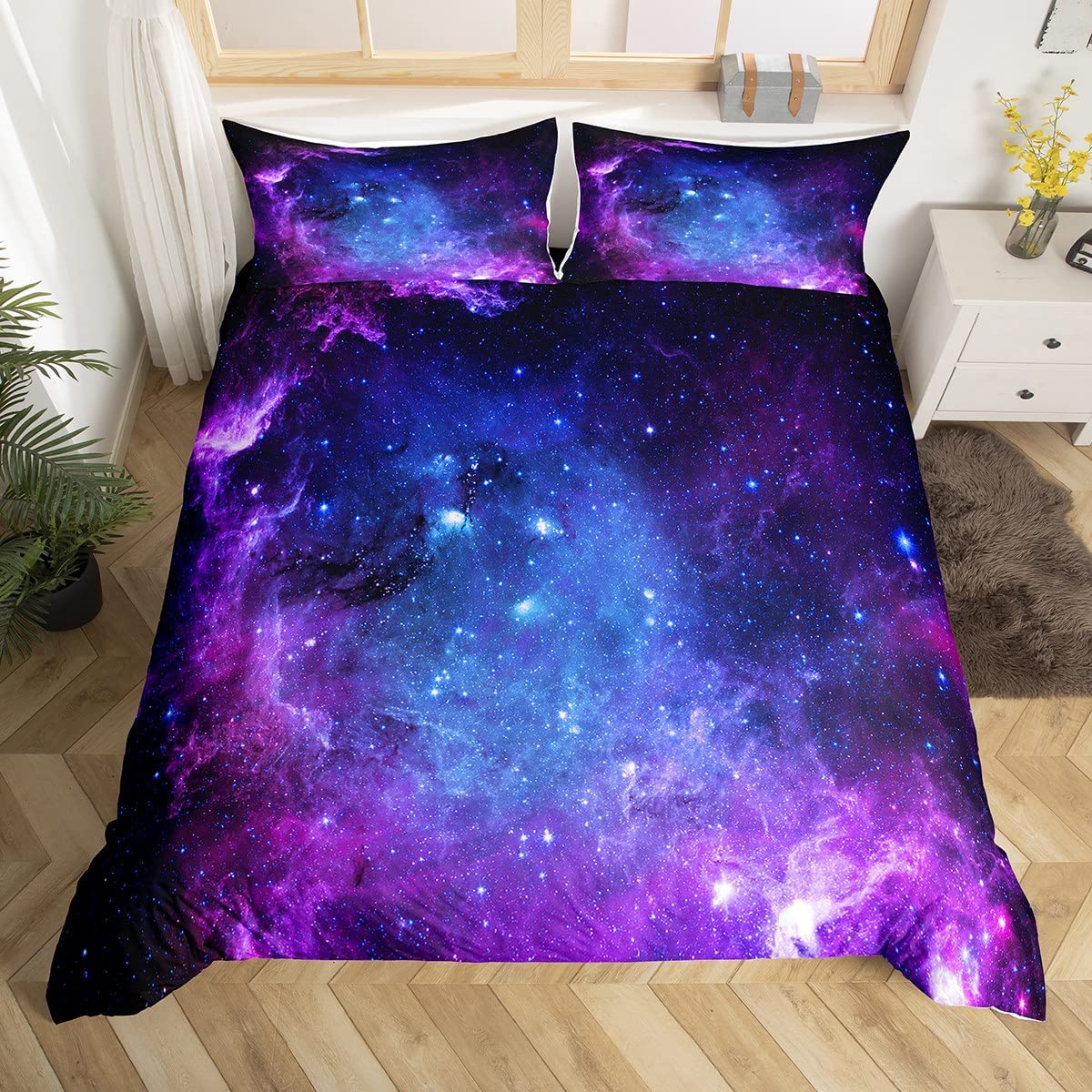 Duvet Cover Sets With Zipper - غالاكسي حاف مجموعة غطاء للأطفال في