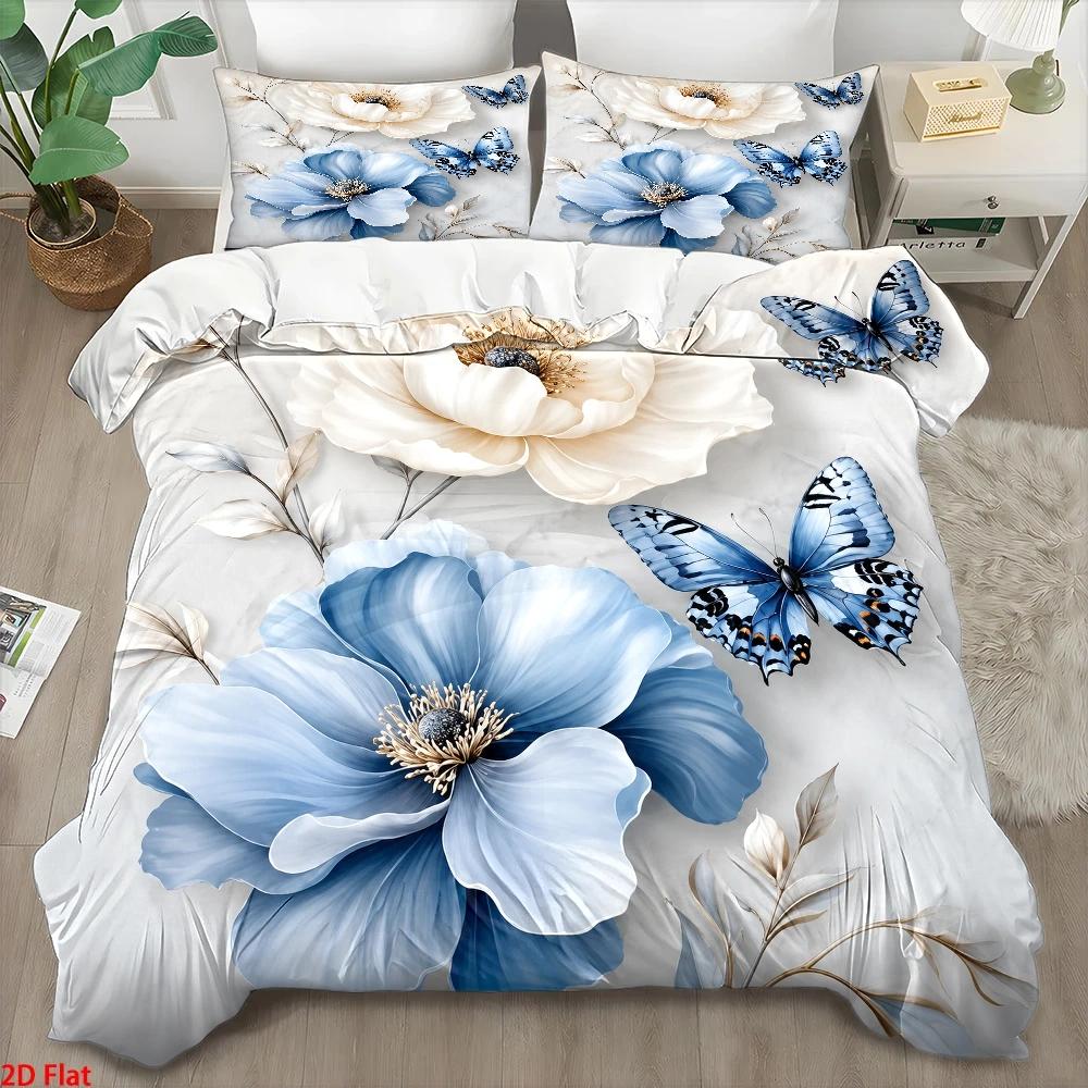 Duvet Cover Sets With Zipper - طقم غطاء لحاف من 3 قطع