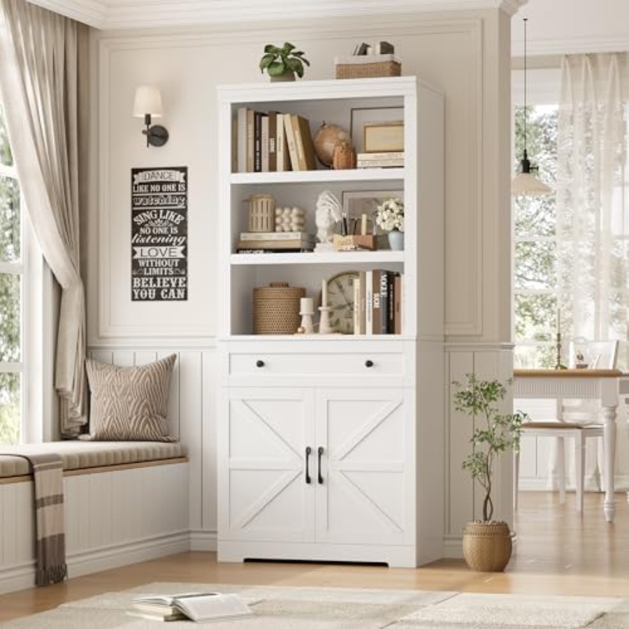 Storage & Organization - رف كتب 72H مع وحدات تخزين