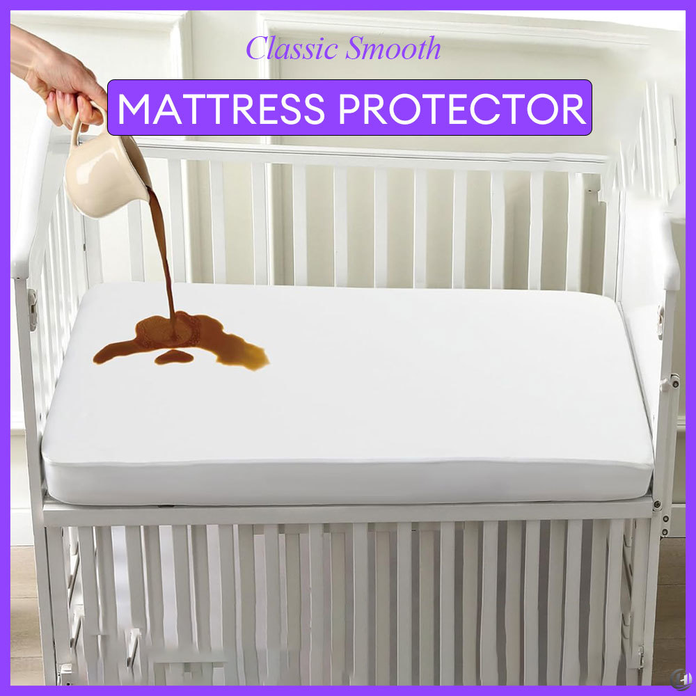 Waterproof Mattress Protector Breathable - واقي مرتبة سرير أطفال قطعة واحدة،