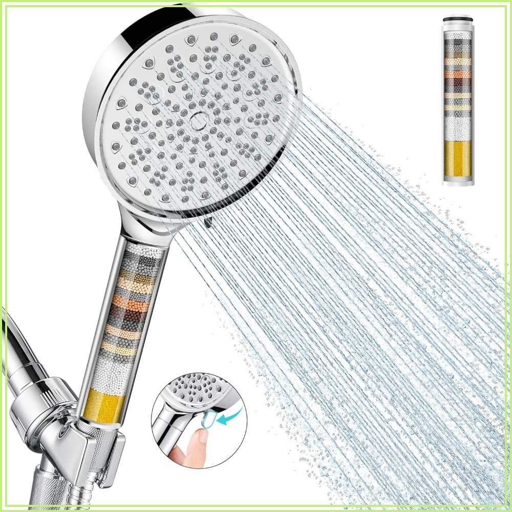 High Pressure Shower Head Handheld - رأس دش مزود بفلتر مع رشاش