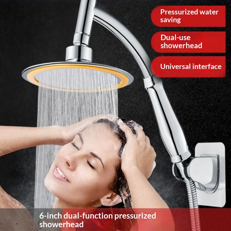 High Pressure Shower Head Handheld - رأس دش حمام يدوي كبير بقطر