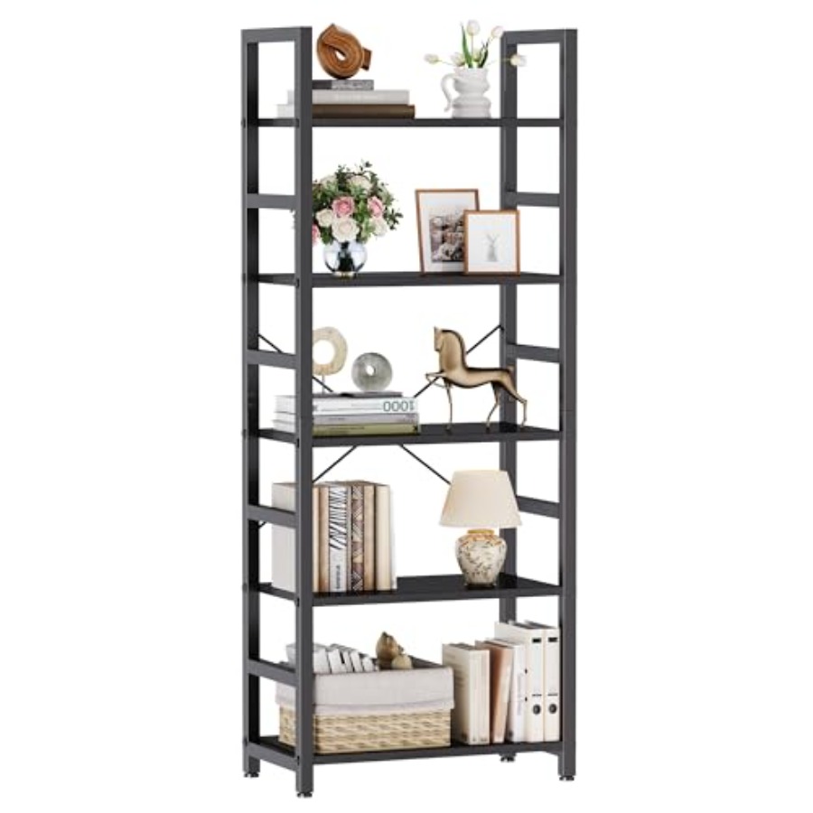 Storage & Organization - رف كتب بخمس طبقات، خزانة كتب
