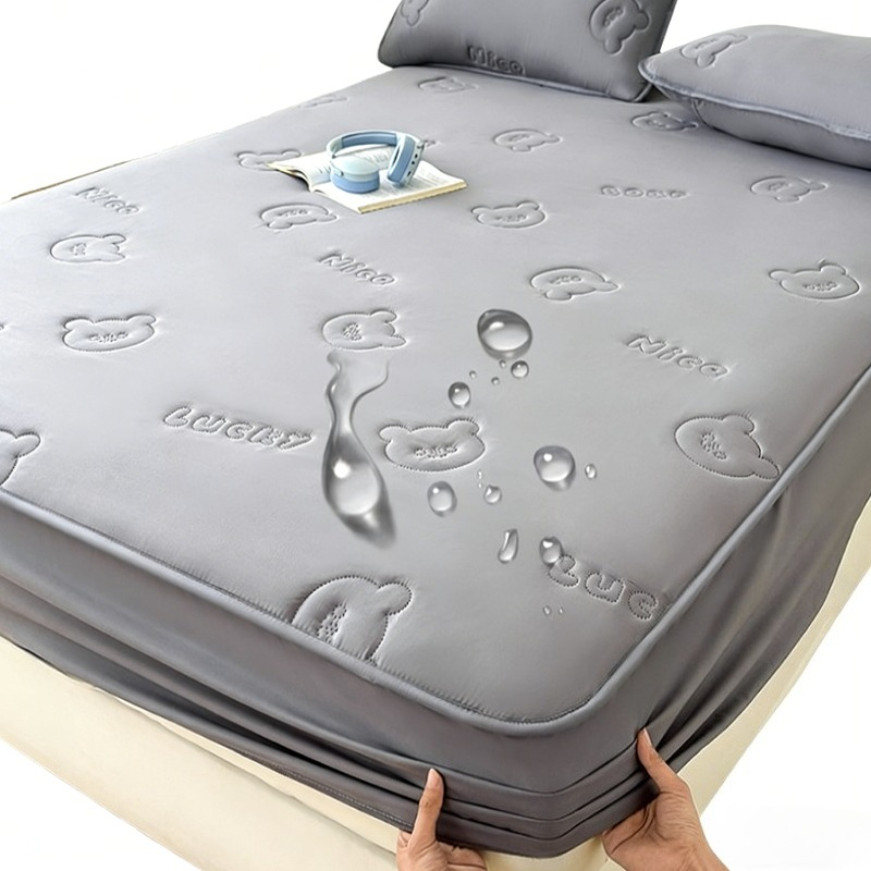 Waterproof Mattress Protector Breathable - غطاء سرير مبطن بالموجات فوق الصوتية