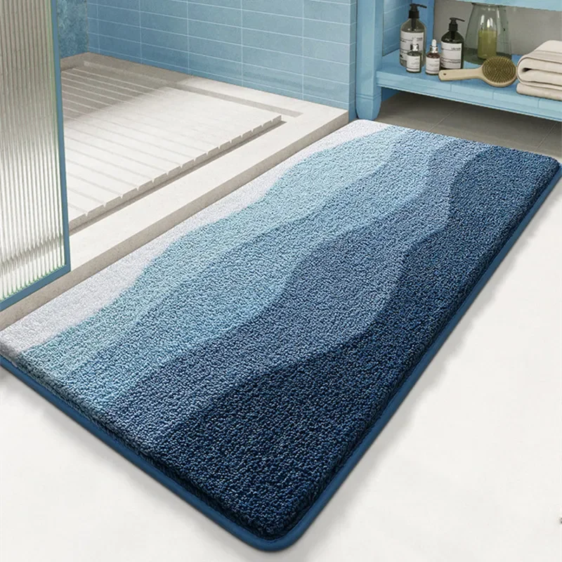 Quick Dry Diatomite Bath Mat - سجادة حمام أوروبية فاخرة، ألياف دقيقة