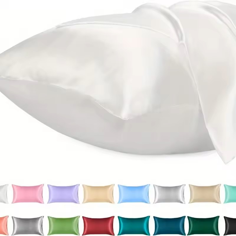 Satin Silk Pillowcase Hair Skin - غطاء وسادة من الساتان للشعر مشابه