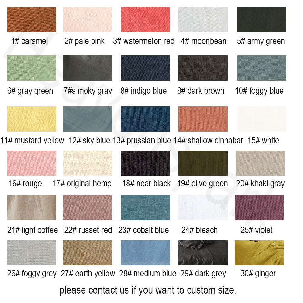 Duvet Cover Sets With Zipper - طقم أغطية سرير من الكتان العضوي