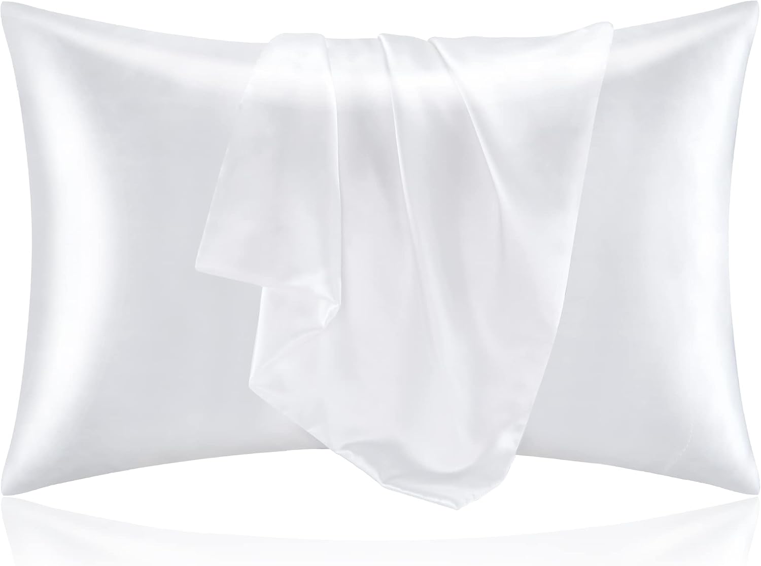 Satin Silk Pillowcase Hair Skin - مجموعة أغطية وسائد من الساتان (قطعتان)