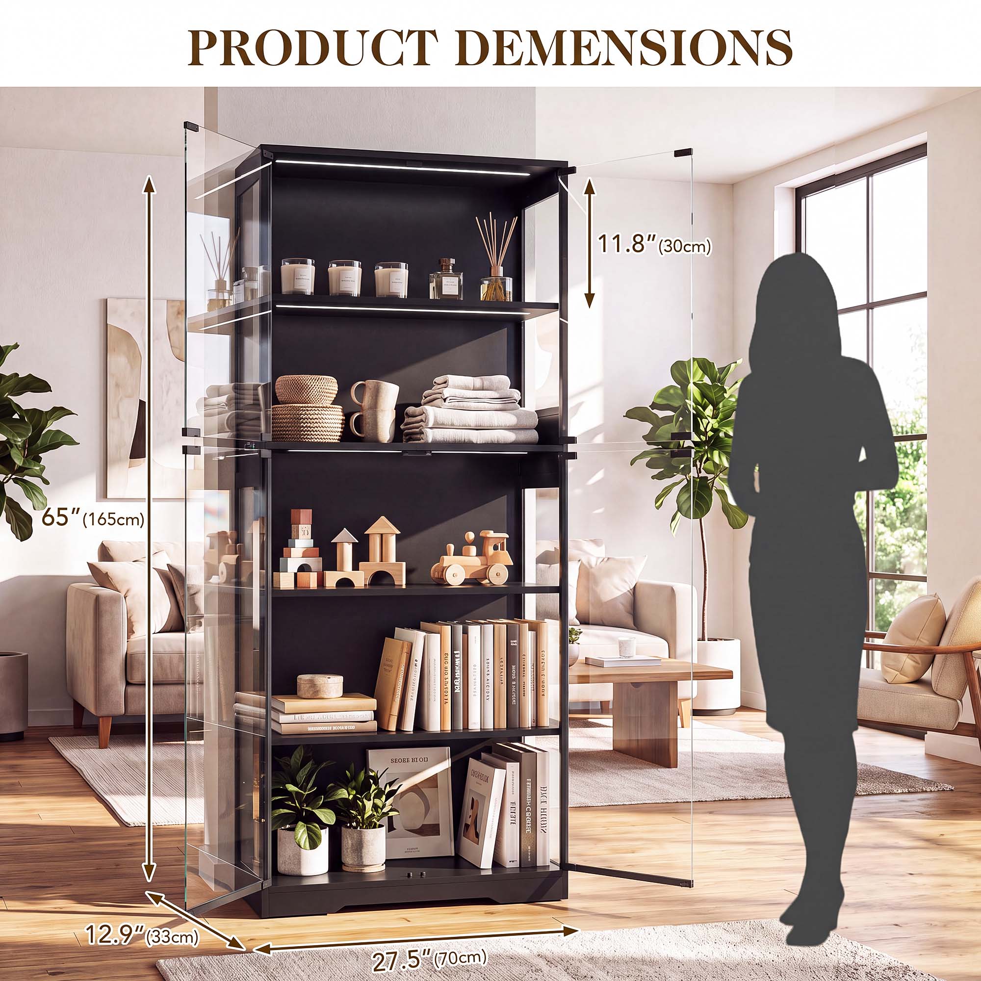 خزانة عرض TCGBKAF ذات 5 طبقات  - مراجعة Storage & Organization وسعره