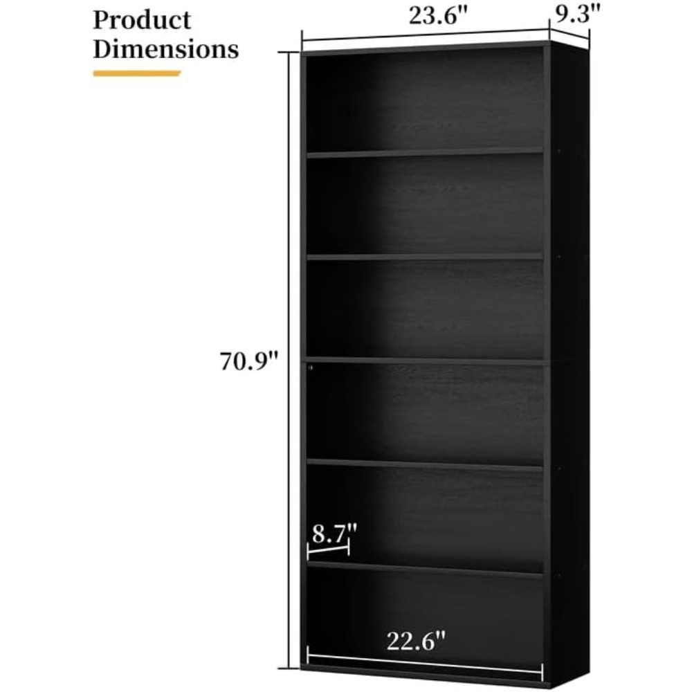 رف كتب مفتوح بـ 6 طبقات، ارتفا - مراجعة Storage & Organization وسعره
