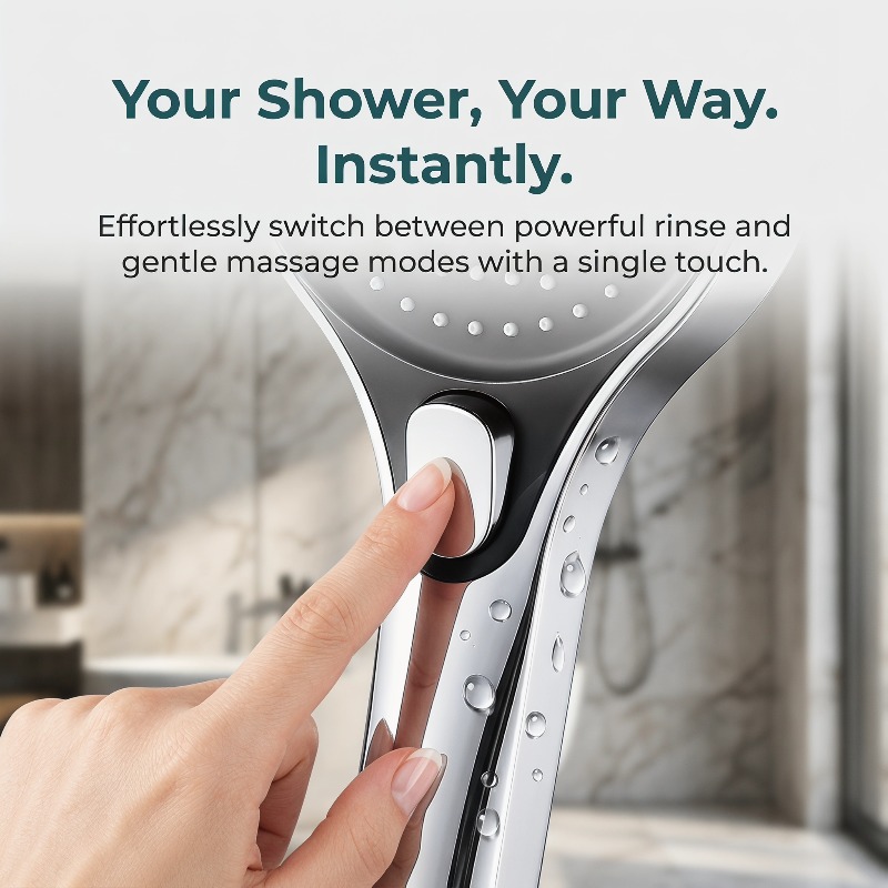 مجموعة دش يدوية عالية الضغط مت - مراجعة High Pressure Shower Head Handheld وسعره