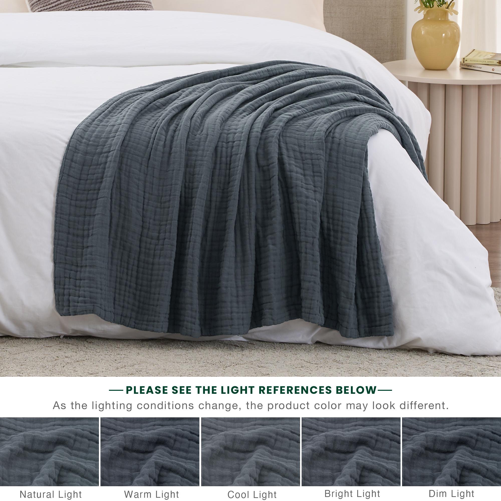 بطانية من القطن الموسلين 100%  - مراجعة Muslin Cotton Bedspread وسعره