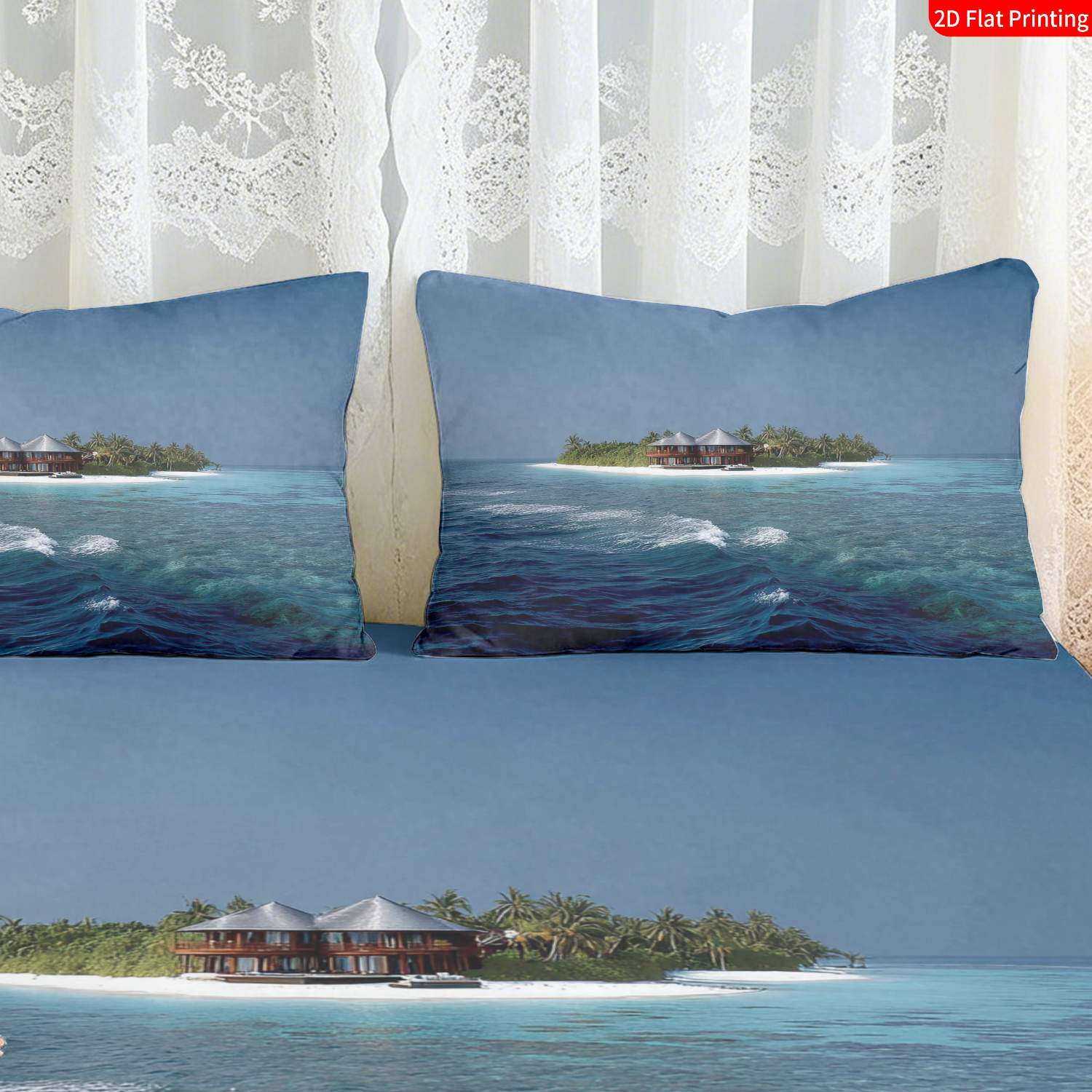 طقم مفروشات سرير بتصميم جزيرة  - مراجعة Fitted Bed Sheets Deep Pocket وسعره