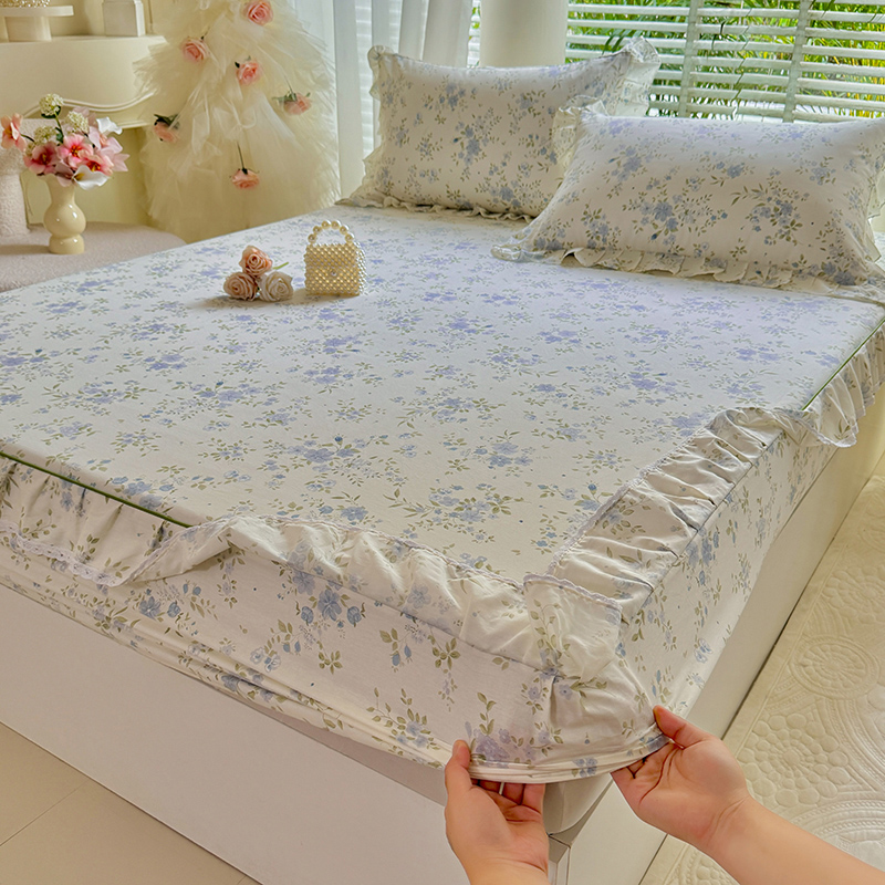 ملاءة سرير قطنية 100% مزخرفة ب - مراجعة Fitted Bed Sheets Deep Pocket وسعره