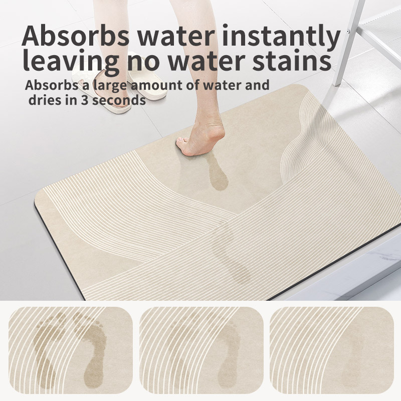 حصير قدم دياتوميت ماص من الديا - مراجعة Quick Dry Diatomite Bath Mat وسعره