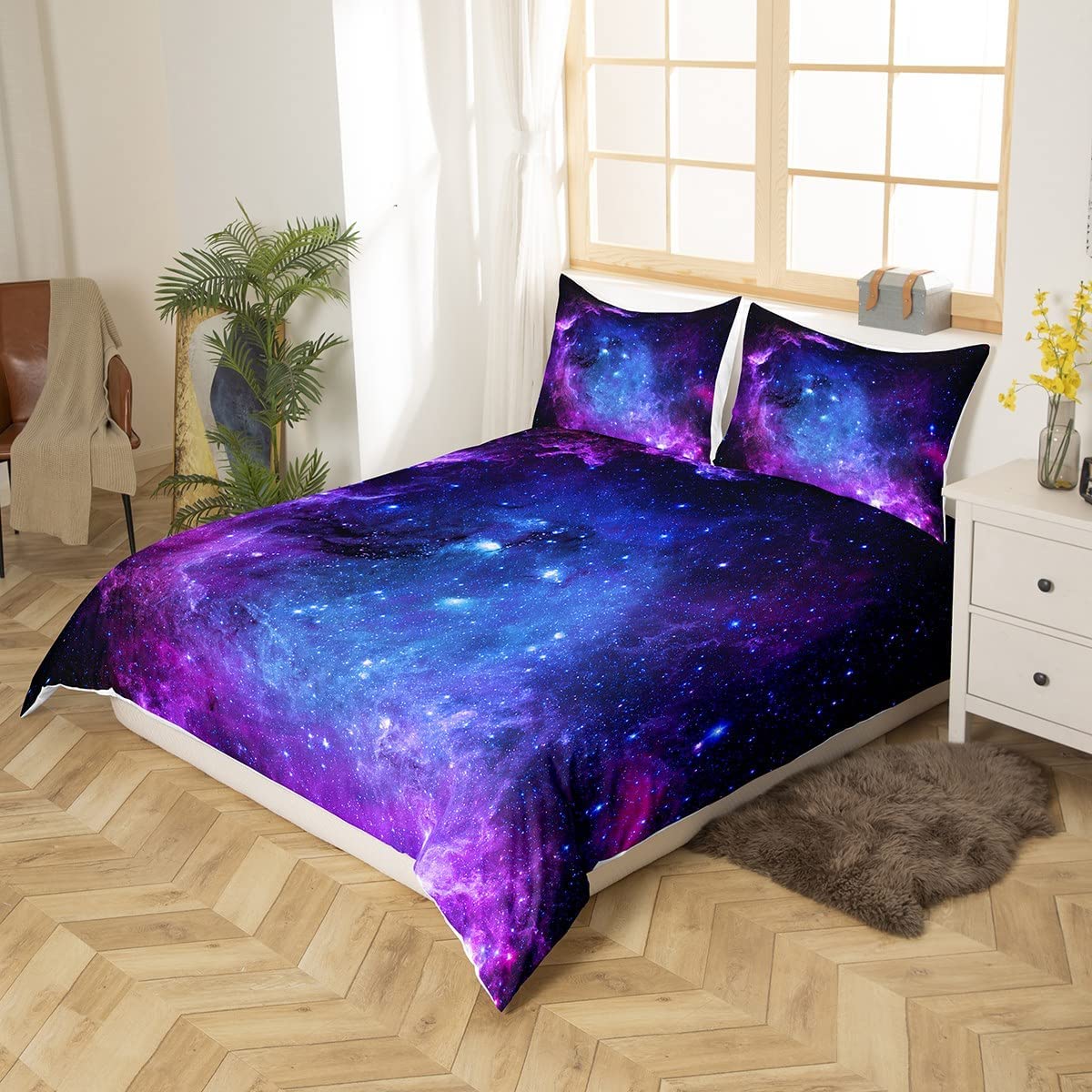 غالاكسي حاف مجموعة غطاء للأطفا - مراجعة Duvet Cover Sets With Zipper وسعره