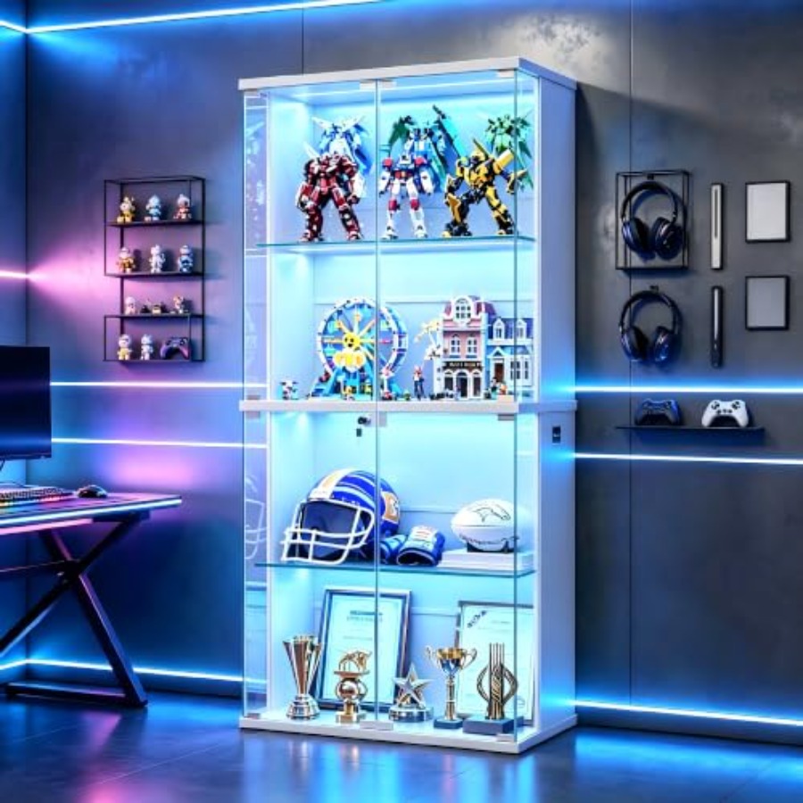 خزانة عرض زجاجية 66 بوصة للمقت - مراجعة Storage & Organization وسعره