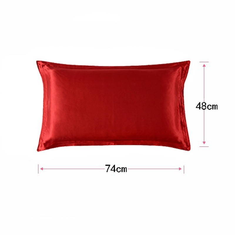 48x74 سنتيمتر المخدة خليط الصل - مراجعة Satin Silk Pillowcase Hair Skin وسعره