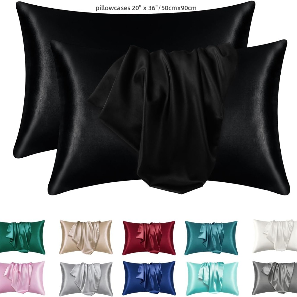عبوتان من كيس وسادة الساتان لل - مراجعة Satin Silk Pillowcase Hair Skin وسعره
