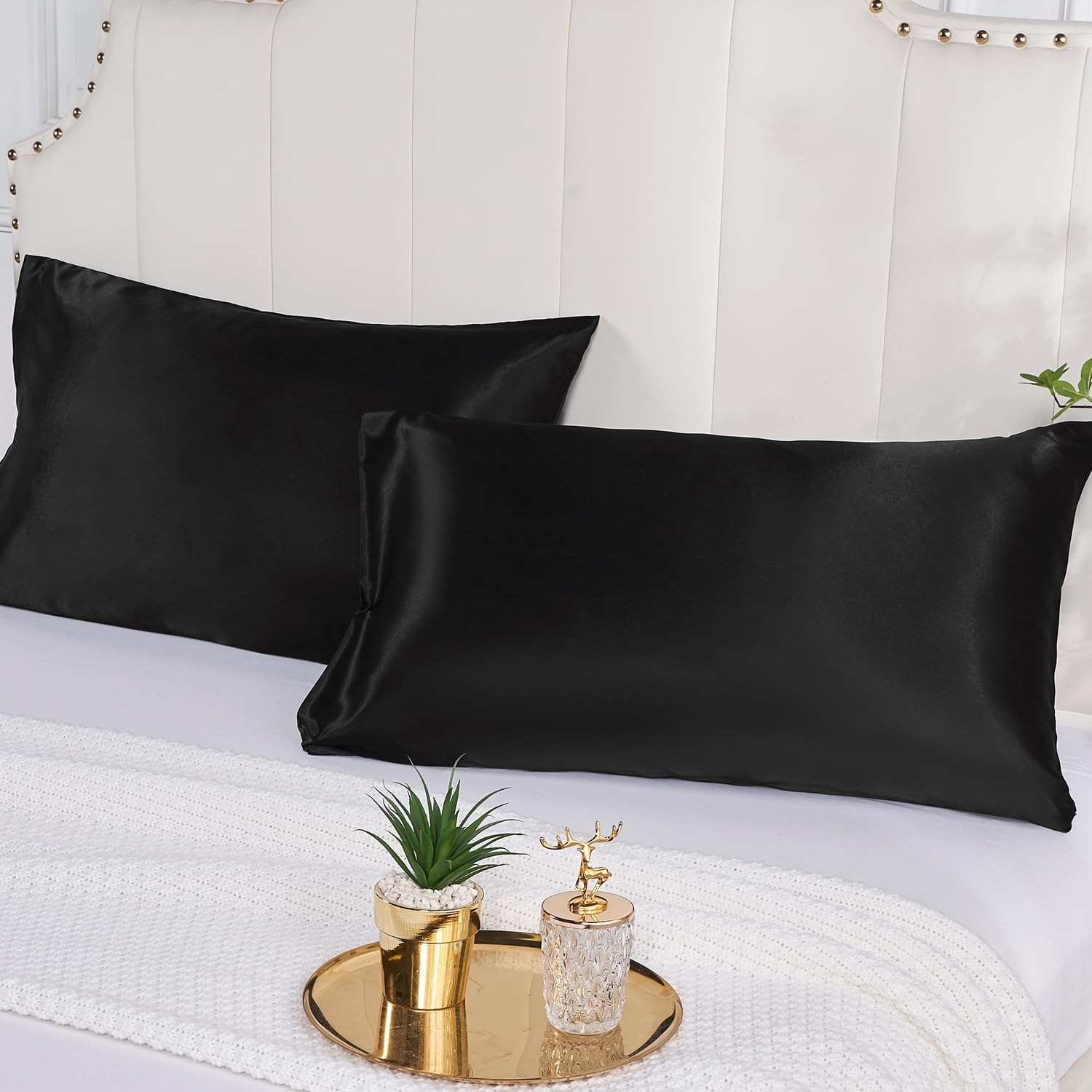 عبوتان من كيس وسادة الساتان لل - مراجعة Satin Silk Pillowcase Hair Skin وسعره
