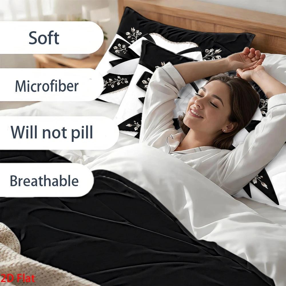 طقم غطاء لحاف فاخر خفيف الوزن  - مراجعة Duvet Cover Sets With Zipper وسعره