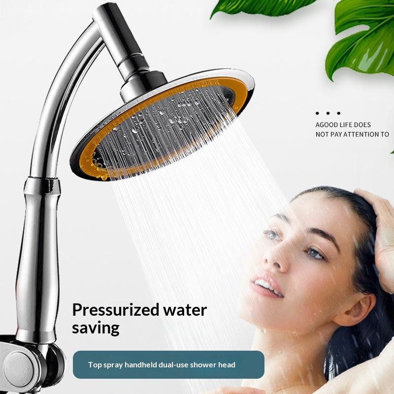رأس دش حمام يدوي كبير بقطر 6 ب - مراجعة High Pressure Shower Head Handheld وسعره