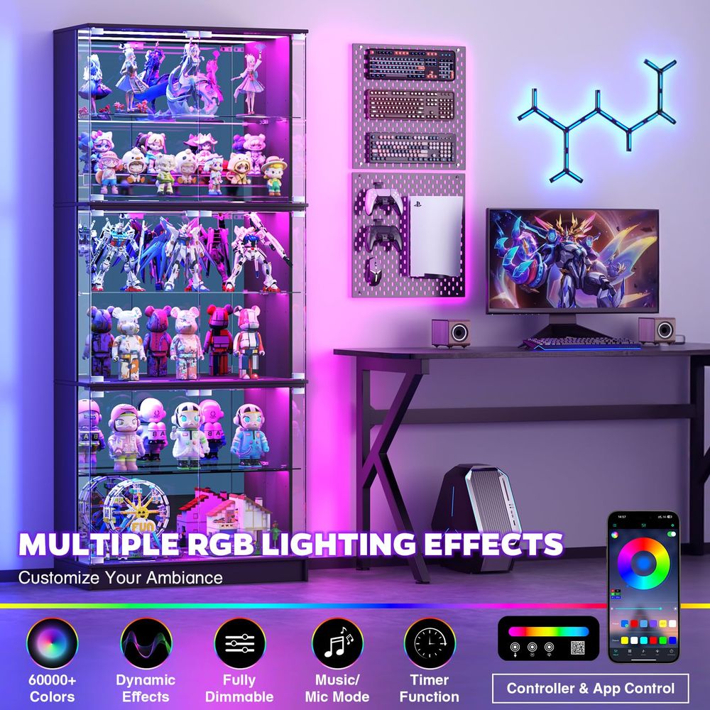 خزانة عرض زجاجية بـ 6 طبقات، خ - مراجعة Lighting وسعره