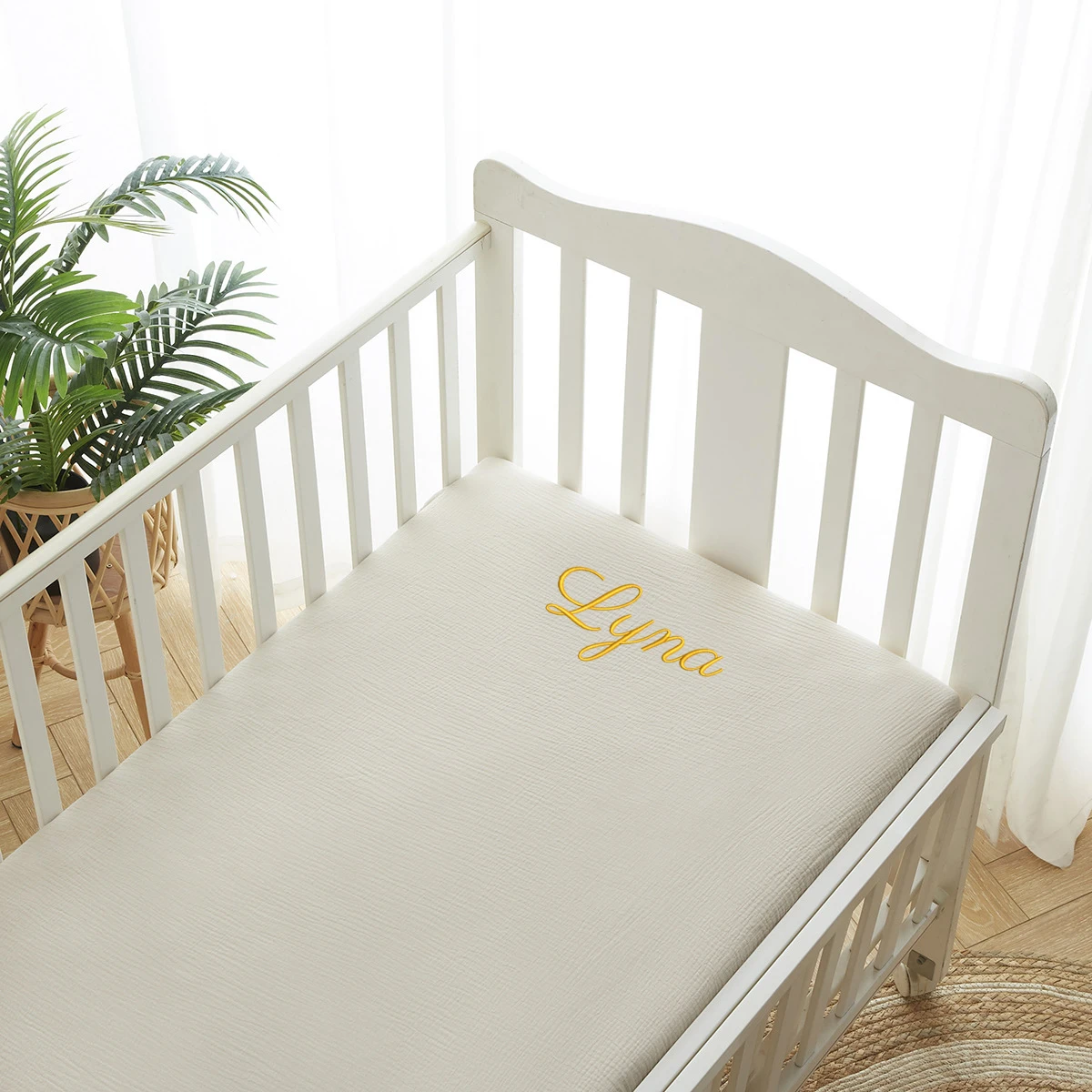 اسم شخصي القطن المجهزة ورقة سر - مراجعة Muslin Cotton Bedspread وسعره