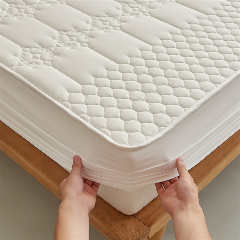 واقي مرتبة مبطن مقاوم للماء، م - مراجعة Fitted Bed Sheets Deep Pocket وسعره