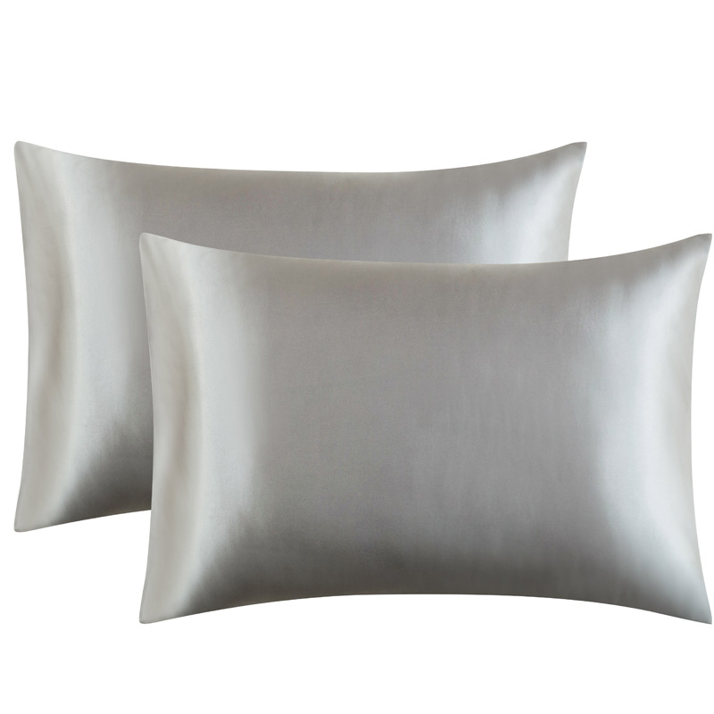 سادة ساتان بلون سادة للشعر وال - مراجعة Satin Silk Pillowcase Hair Skin وسعره