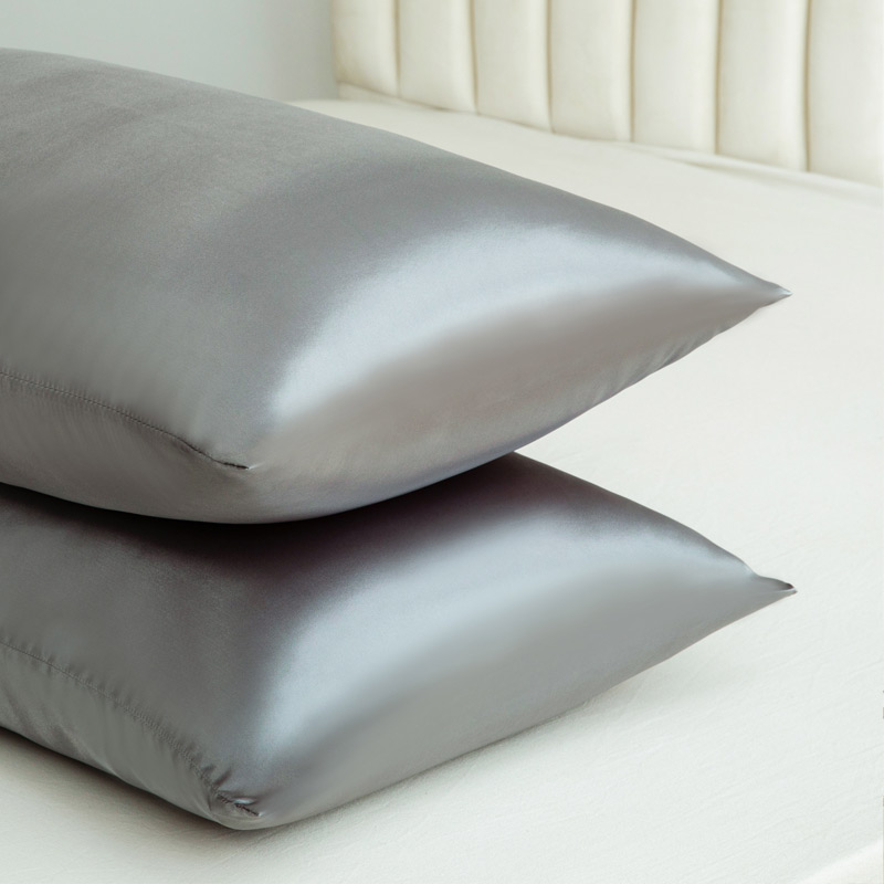 سادة ساتان بلون سادة للشعر وال - مراجعة Satin Silk Pillowcase Hair Skin وسعره