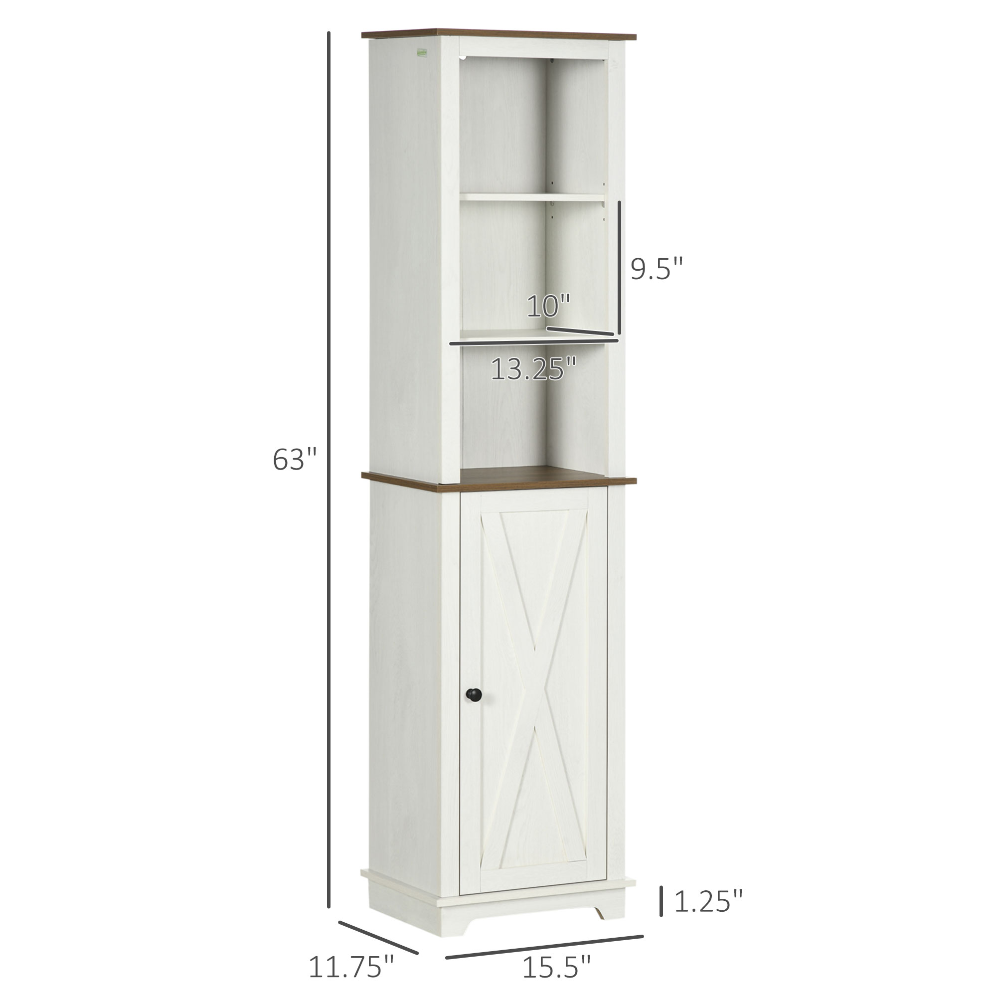 خزانة حمام على الطراز الريفي،  - مراجعة Storage & Organization وسعره