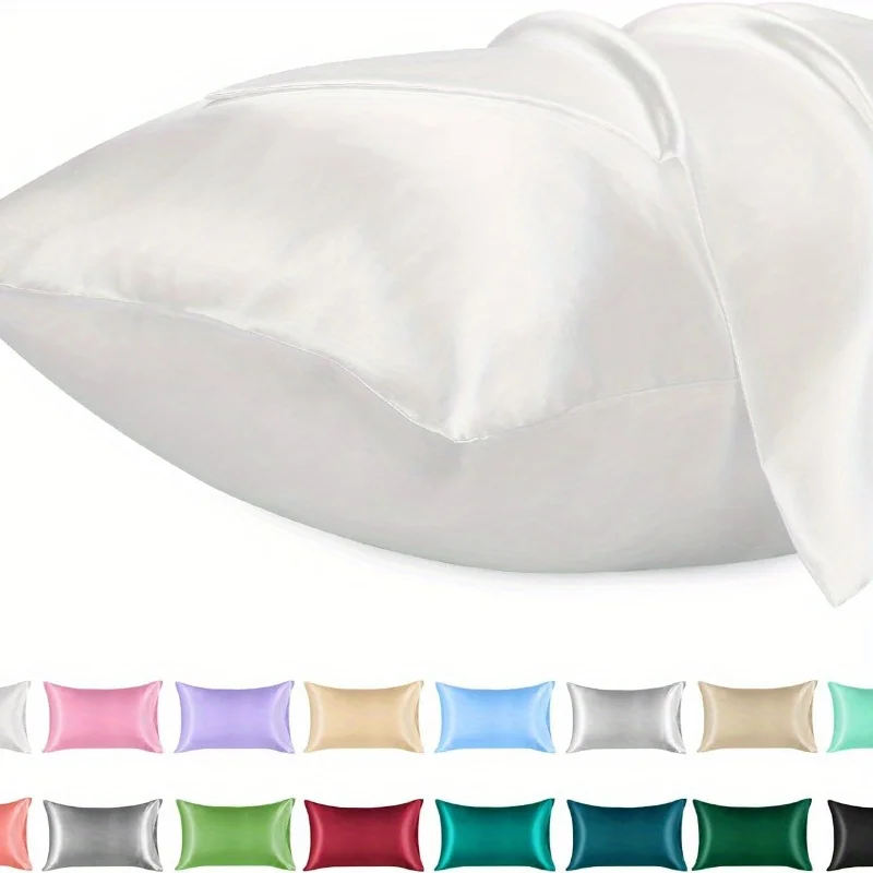 قطعة واحدة من كيس وسادة الساتا - مراجعة Satin Silk Pillowcase Hair Skin وسعره