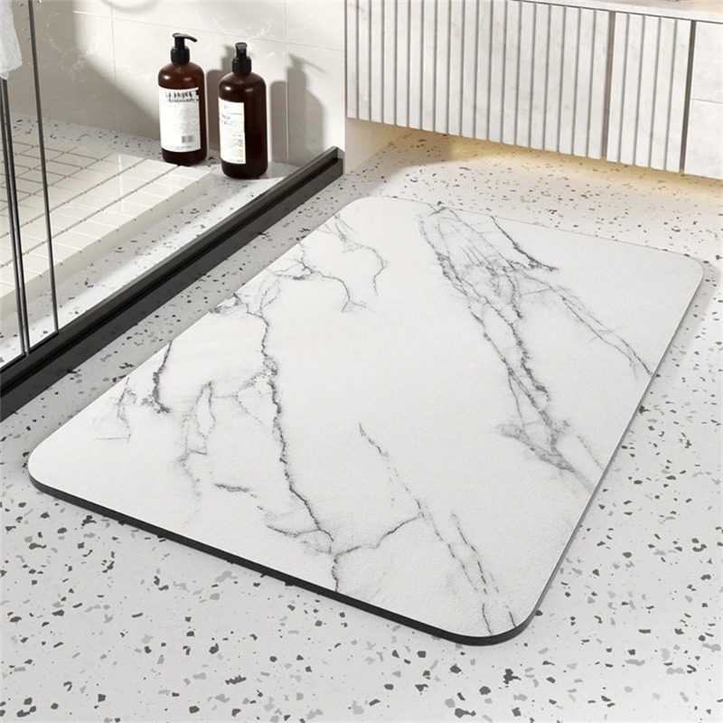 1 قطعة سجاد الحمام قابل للغسل  - مراجعة Quick Dry Diatomite Bath Mat وسعره