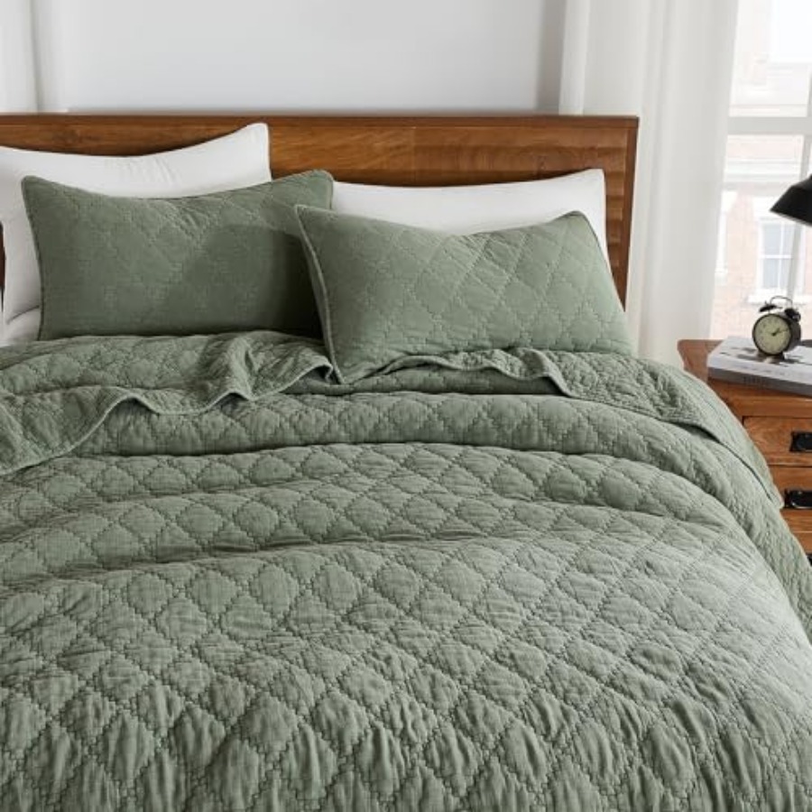 طقم لحاف بمقاسات مختلفة، غطاء  - مراجعة Muslin Cotton Bedspread وسعره