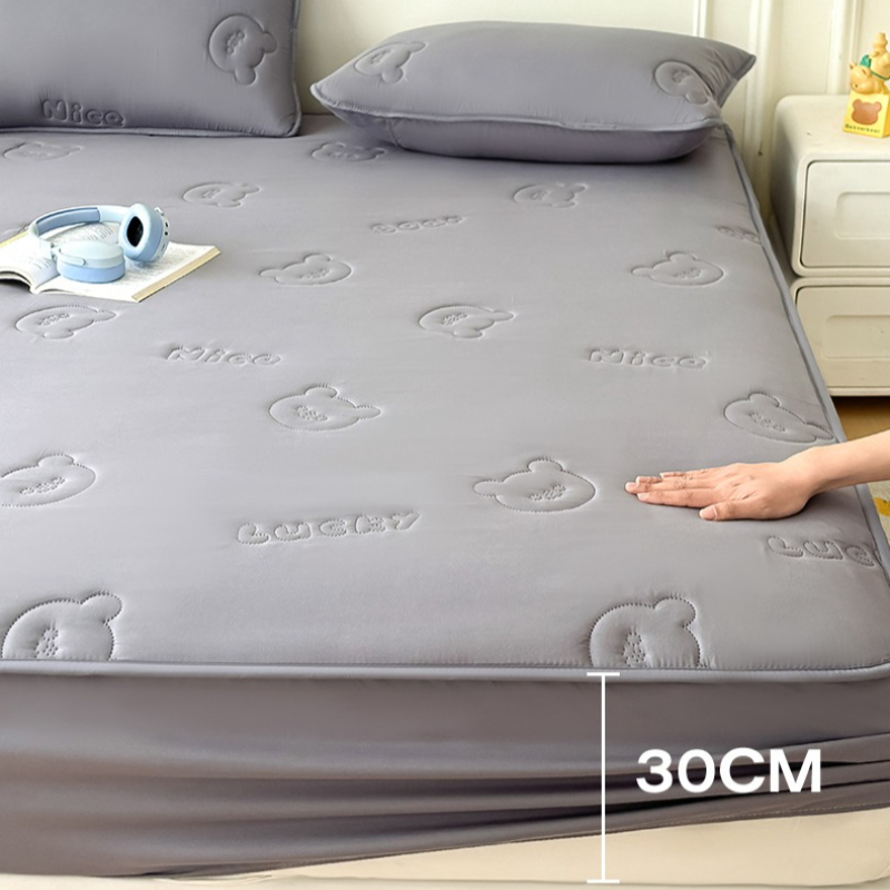 غطاء سرير مبطن بالموجات فوق ال - مراجعة Waterproof Mattress Protector Breathable وسعره