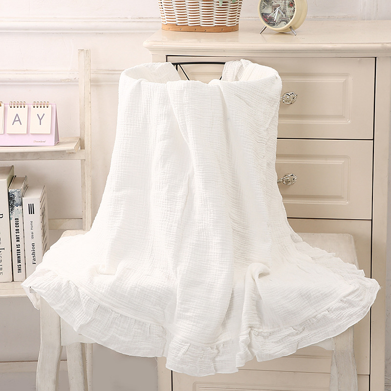 بطانية قطنية 100% مكشكشة من ال - مراجعة Muslin Cotton Bedspread وسعره