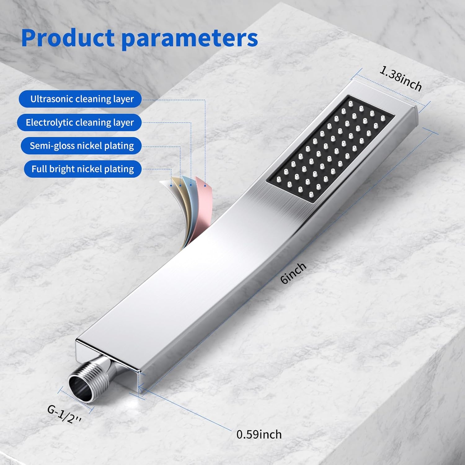 رأس دش عالي الجودة قابل للتعدي - مراجعة High Pressure Shower Head Handheld وسعره