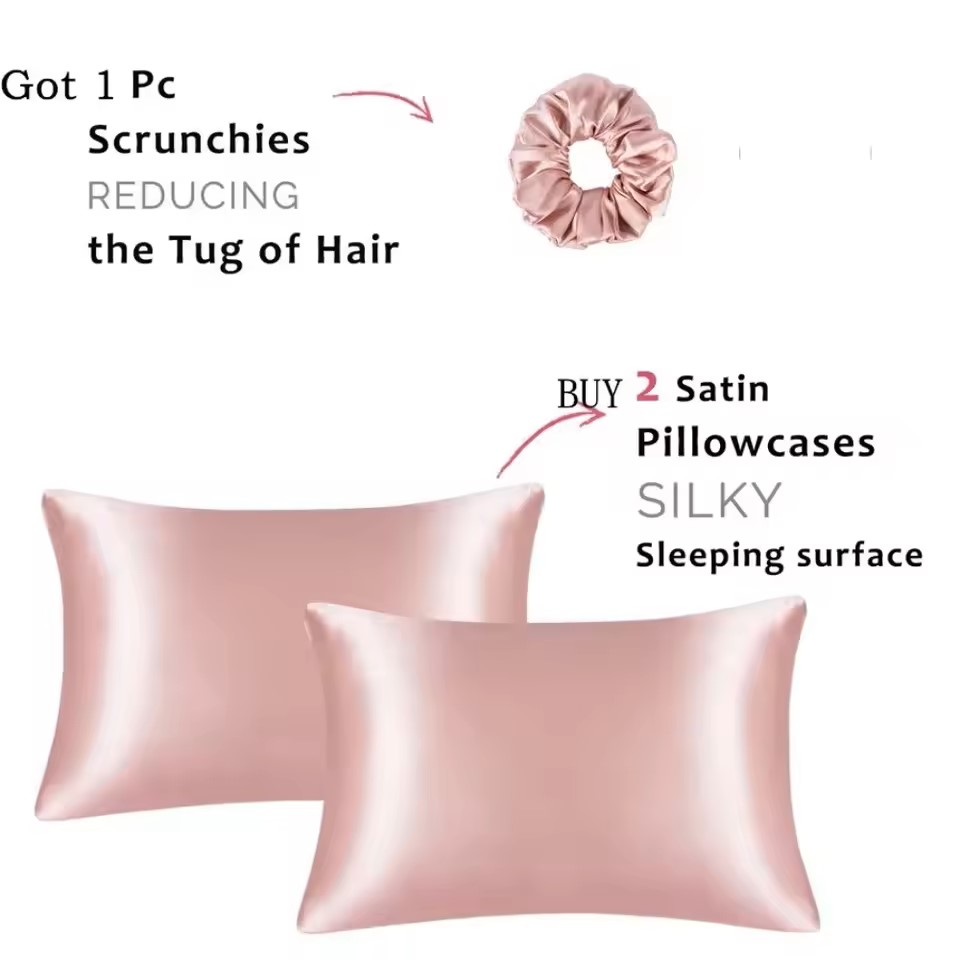 Kuup 1 قطعة المخدة غطاء وسادة  - مراجعة Satin Silk Pillowcase Hair Skin وسعره