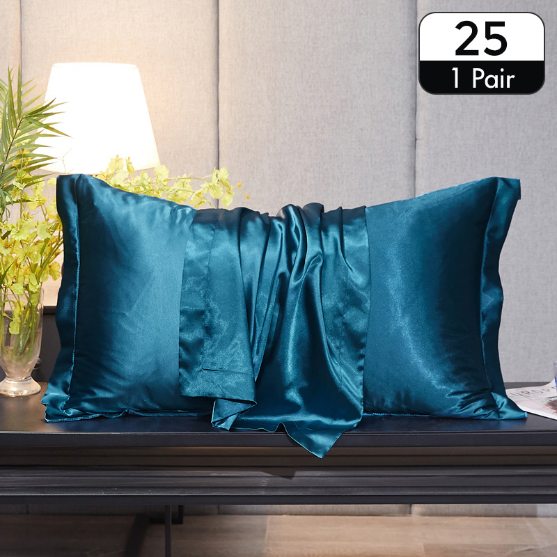 1 زوج الطبيعية التوت الساتان ك - مراجعة Satin Silk Pillowcase Hair Skin وسعره