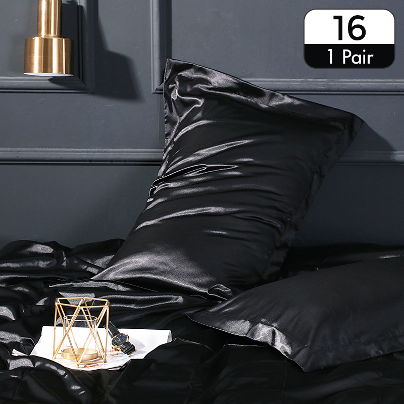 1 زوج الطبيعية التوت الساتان ك - مراجعة Satin Silk Pillowcase Hair Skin وسعره