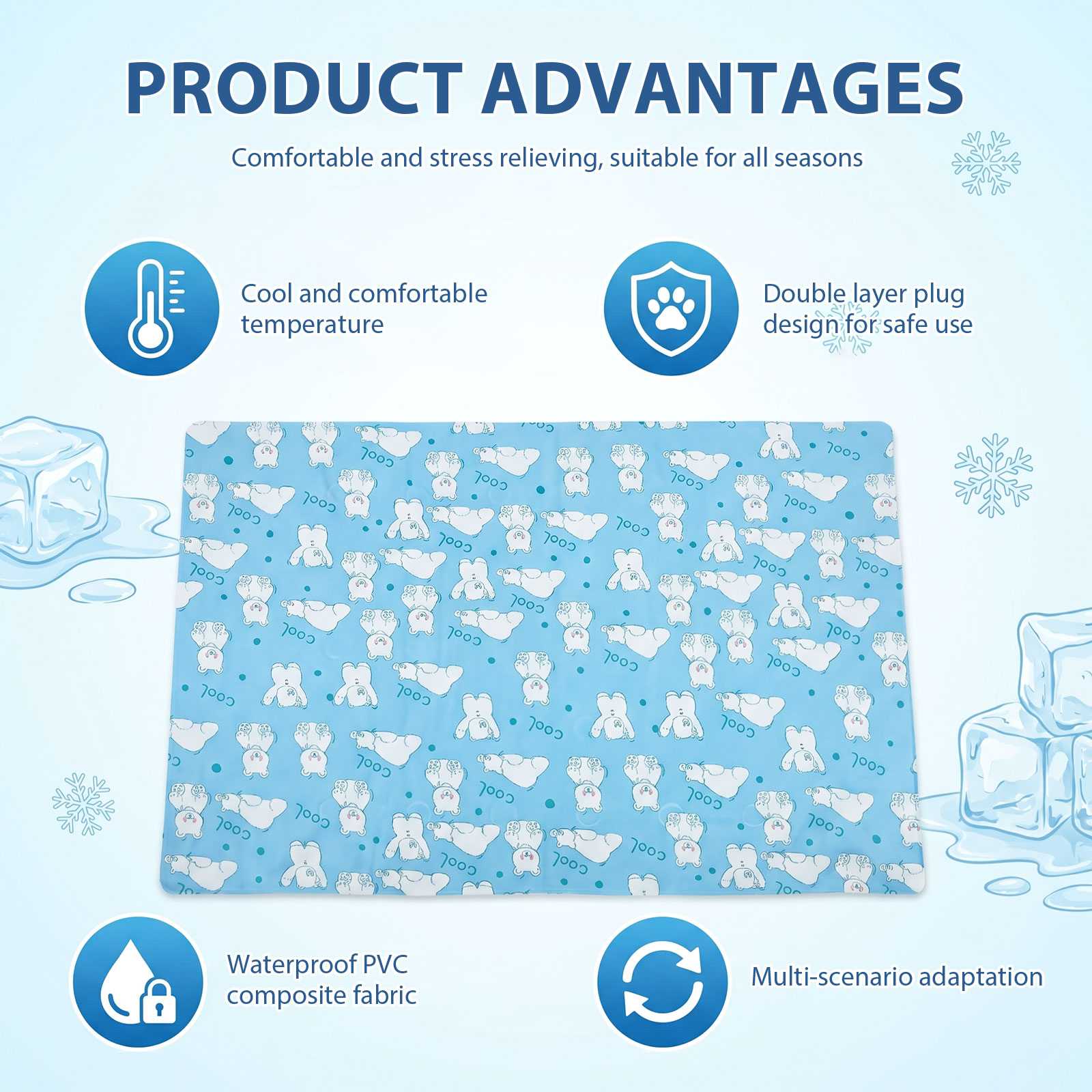 بساط تبريد ذاتي للكلاب، بساط ن - مراجعة Cooling Blanket Hot Sleepers وسعره