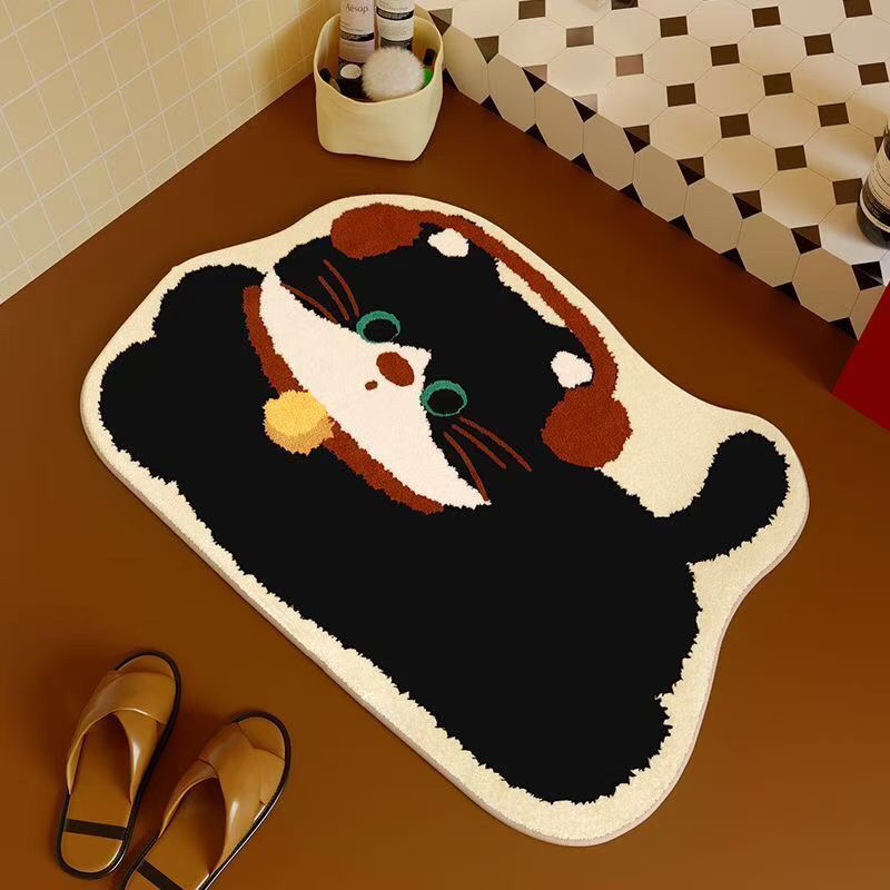 سجادة حمام مطبوعة على شكل كلب  - مراجعة Quick Dry Diatomite Bath Mat وسعره