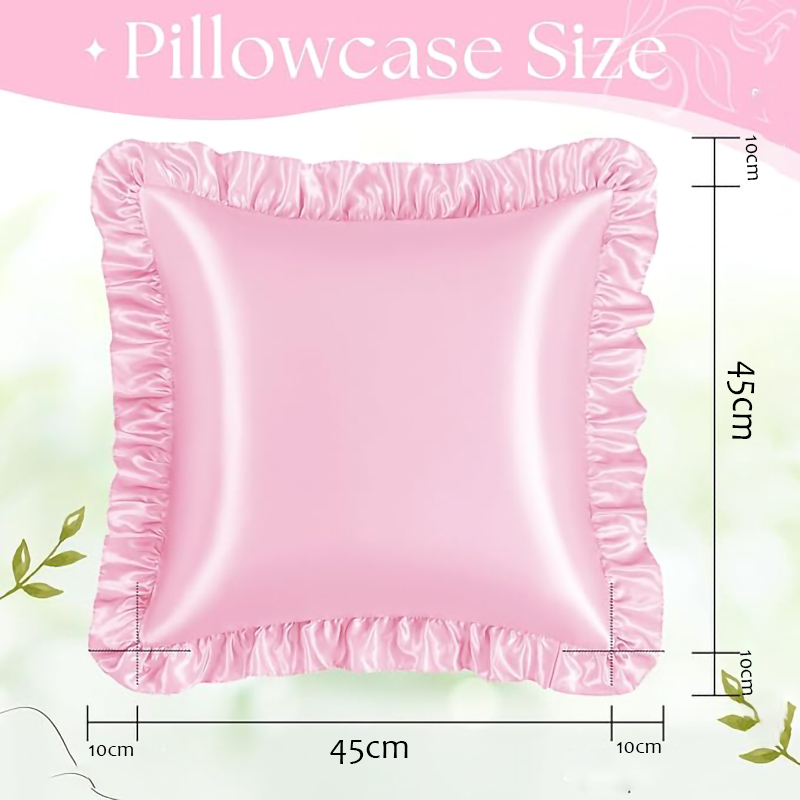 قطعتان من أغطية الوسائد المصنو - مراجعة Satin Silk Pillowcase Hair Skin وسعره