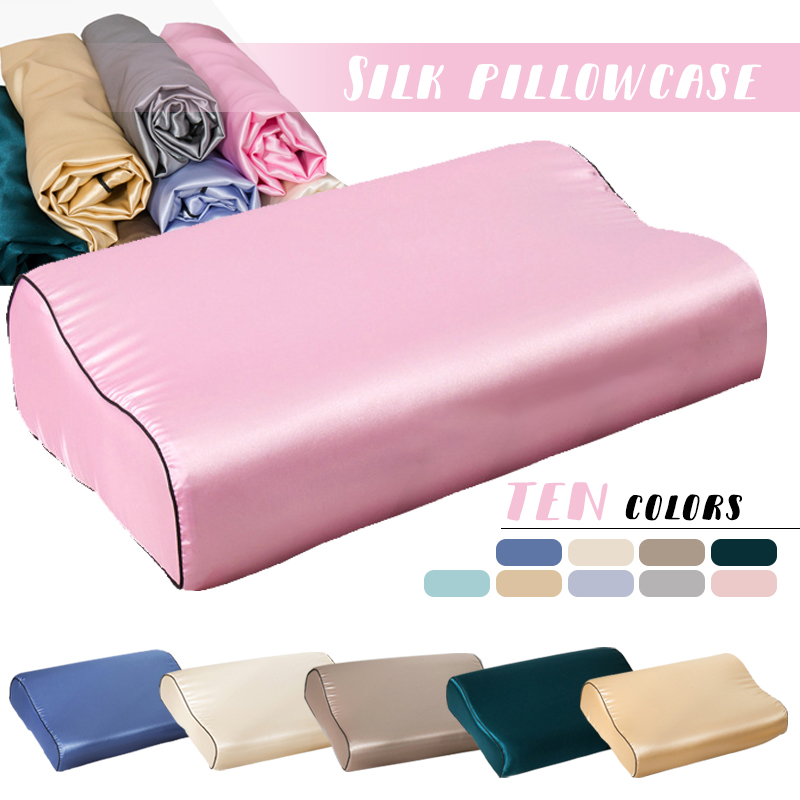غطاء وسادة من اللاتكس والساتان - مراجعة Satin Silk Pillowcase Hair Skin وسعره