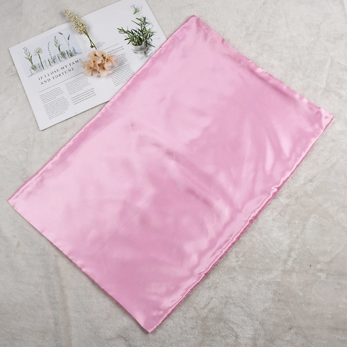 غطاء وسادة جديد من الساتان الح - مراجعة Satin Silk Pillowcase Hair Skin وسعره